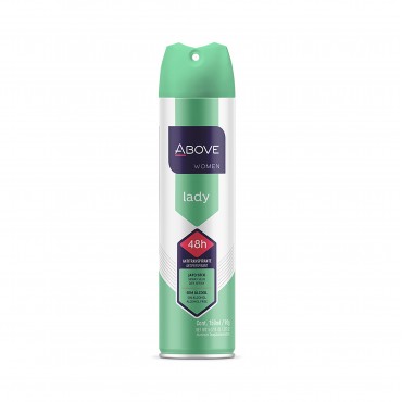 ABOVE Lady - 48 Hours Antiperspirant Deodorant - Dry Spray for Women - Notes of verbena, Raspberry and Pomegranate - Protects Against Sweat and Body Odor - Stain and Cruelty Free - 3.17 oz