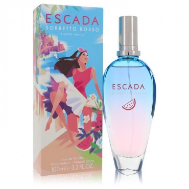 Escada Sorbetto Rosso by Escada Eau De Toilette Spray 3.3 oz (Women)