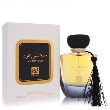 Musky Oud by Rihanah Eau De Parfum Spray (Unisex) 3.4 oz (Men)