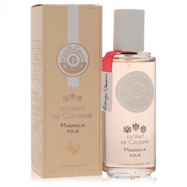 Roger & Gallet Magnolia Folie by Roger & Gallet Extrait De Cologne Spray (Unisex) 3.3 oz (Women)