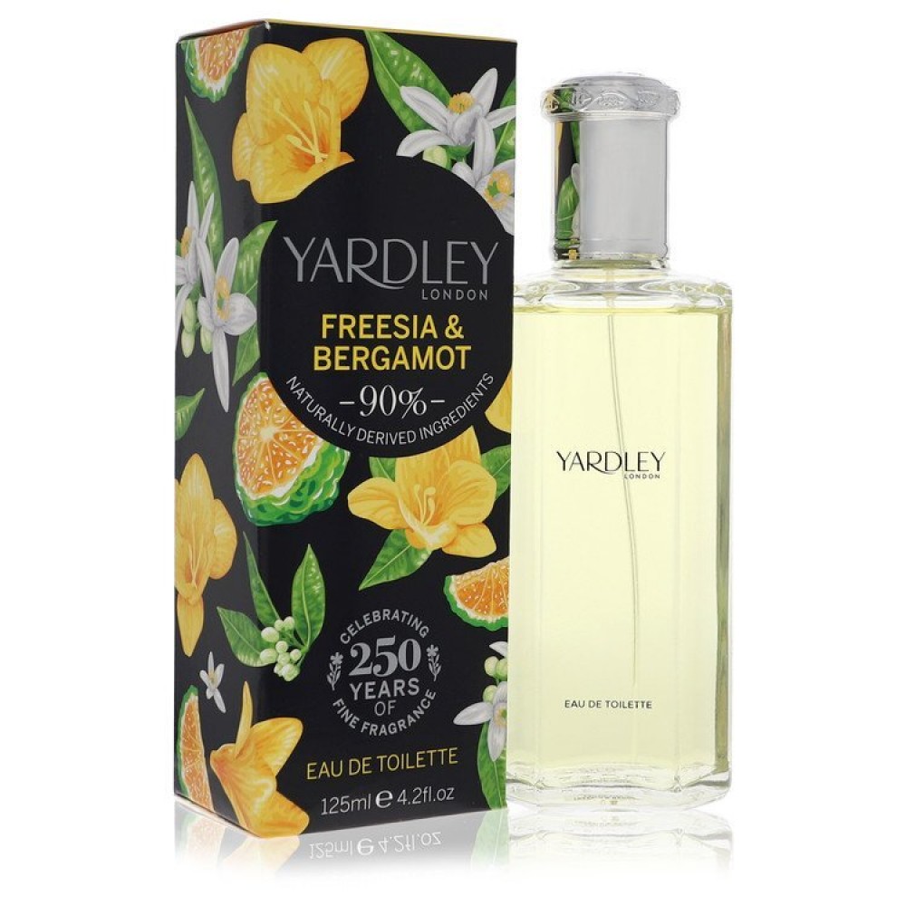 Yardley Freesia & Bergamot by Yardley London Eau De Toilette Spray 4.2 oz (Women)