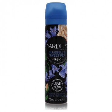 Yardley Bluebell & Sweet Pea by Yardley London Body Fragrance Spray 2.6 oz (Women)