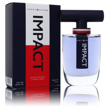 Tommy Hilfiger Impact by Tommy Hilfiger Gift Set -- 3.4 oz Eau De Toilette Spray + .14 oz Travel EDT Spray (Men)