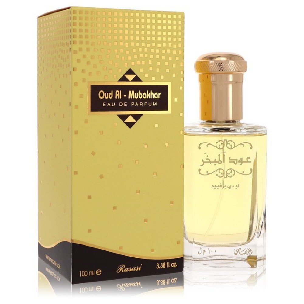 Rasasi Oud Al Mubakhar by Rasasi Eau De Parfum Spray (Unisex) 3.3 oz (Women)