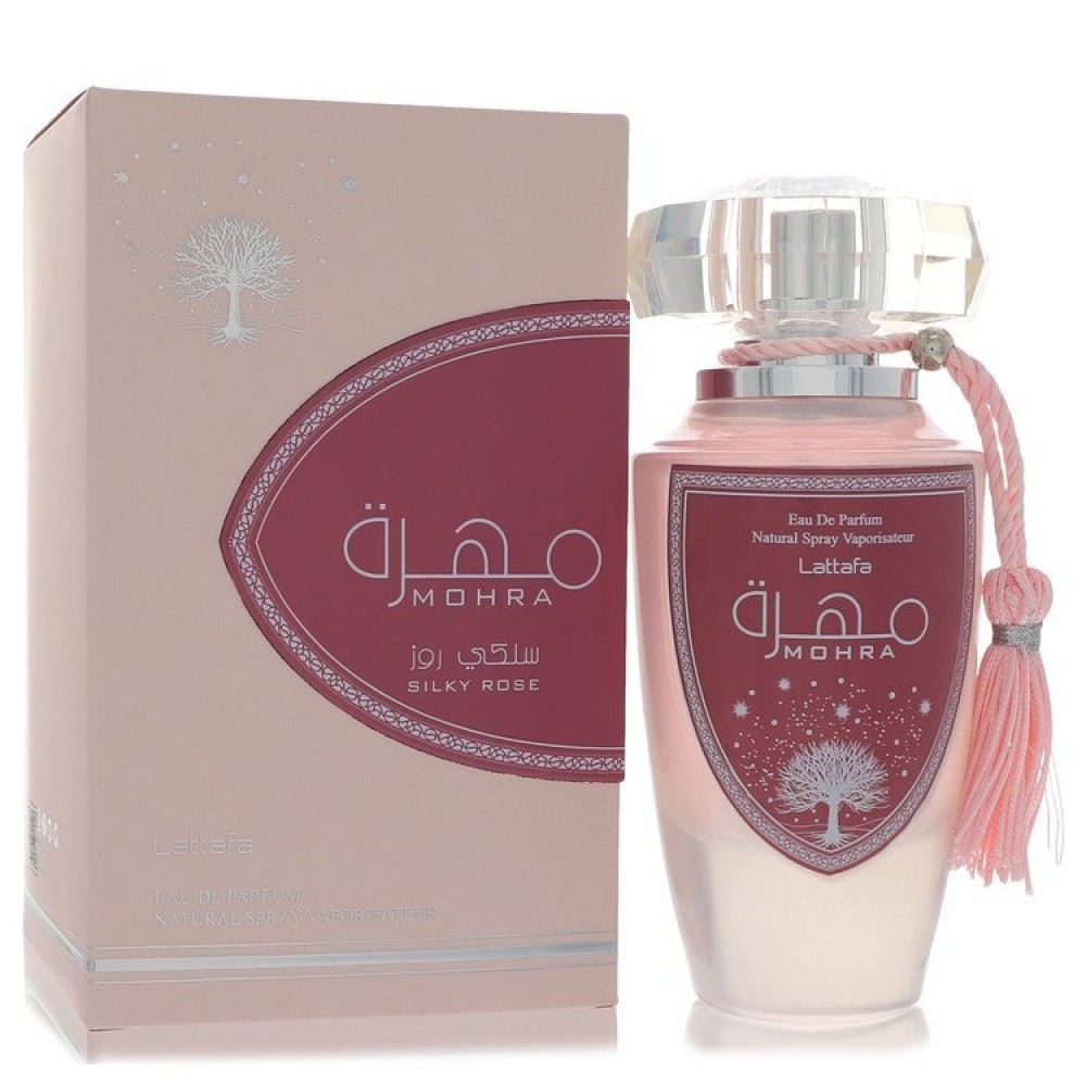 Lattafa Mohra Silky Rose by Lattafa Eau De Parfum Spray 3.4 oz (Women)