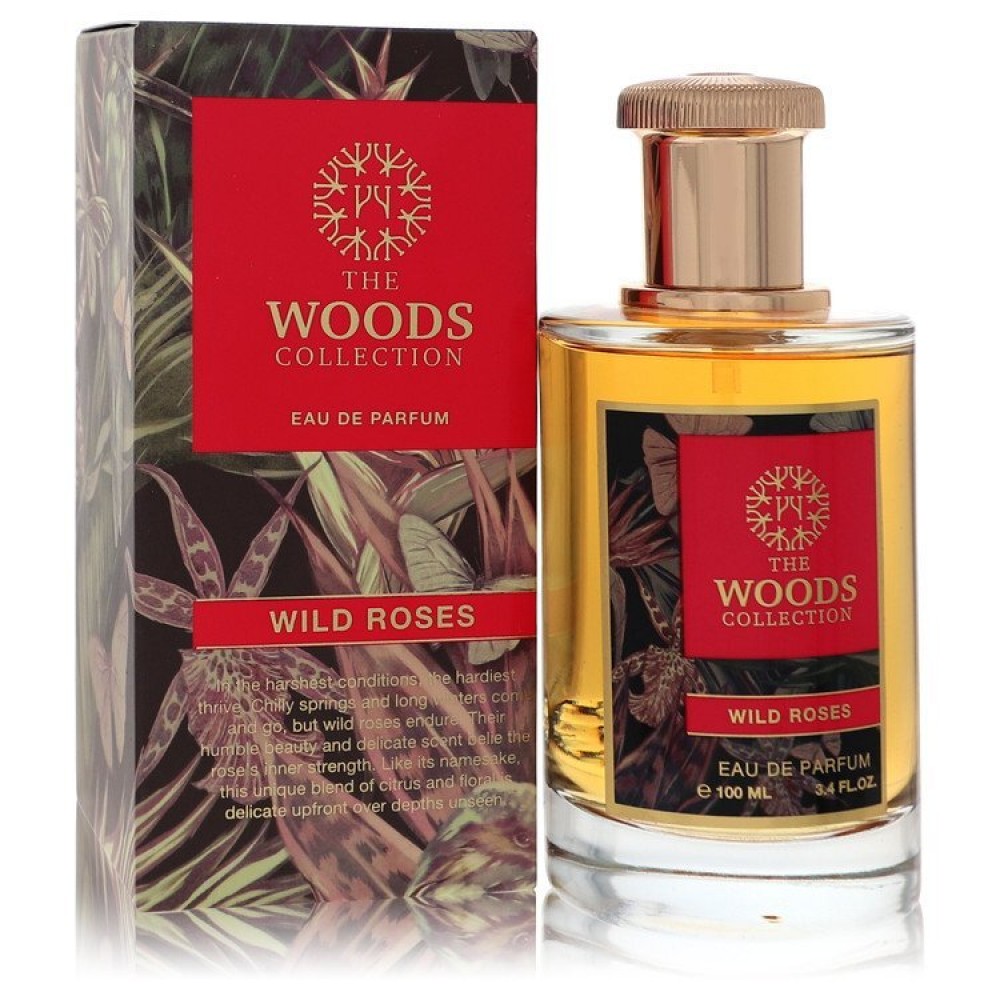 The Woods Collection Wild Roses by The Woods Collection Eau De Parfum Spray (Unisex) 3.4 oz (Women)