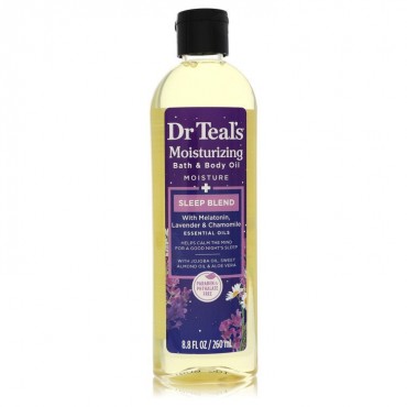 Dr Teal's Moisturizing Bath & Body Oil Sleep Blend by Dr Teal's Bath & Body Oil with Melatonin Lavender & Chamomile 8.8 oz (Women)