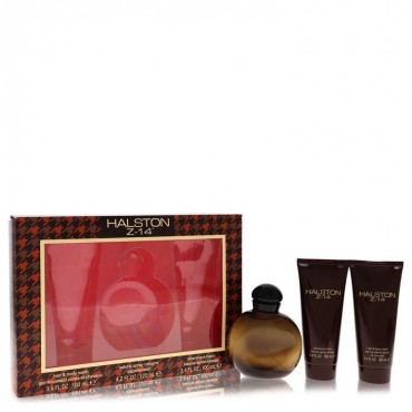 Halston Z-14 by Halston Gift Set -- 4.2 oz Cologne Spray + 3.4 oz After Shave Balm + 3.4 oz Hair & Body Wash (Men)