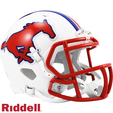 SMU Mustangs Helmet Riddell Replica Mini Speed Style